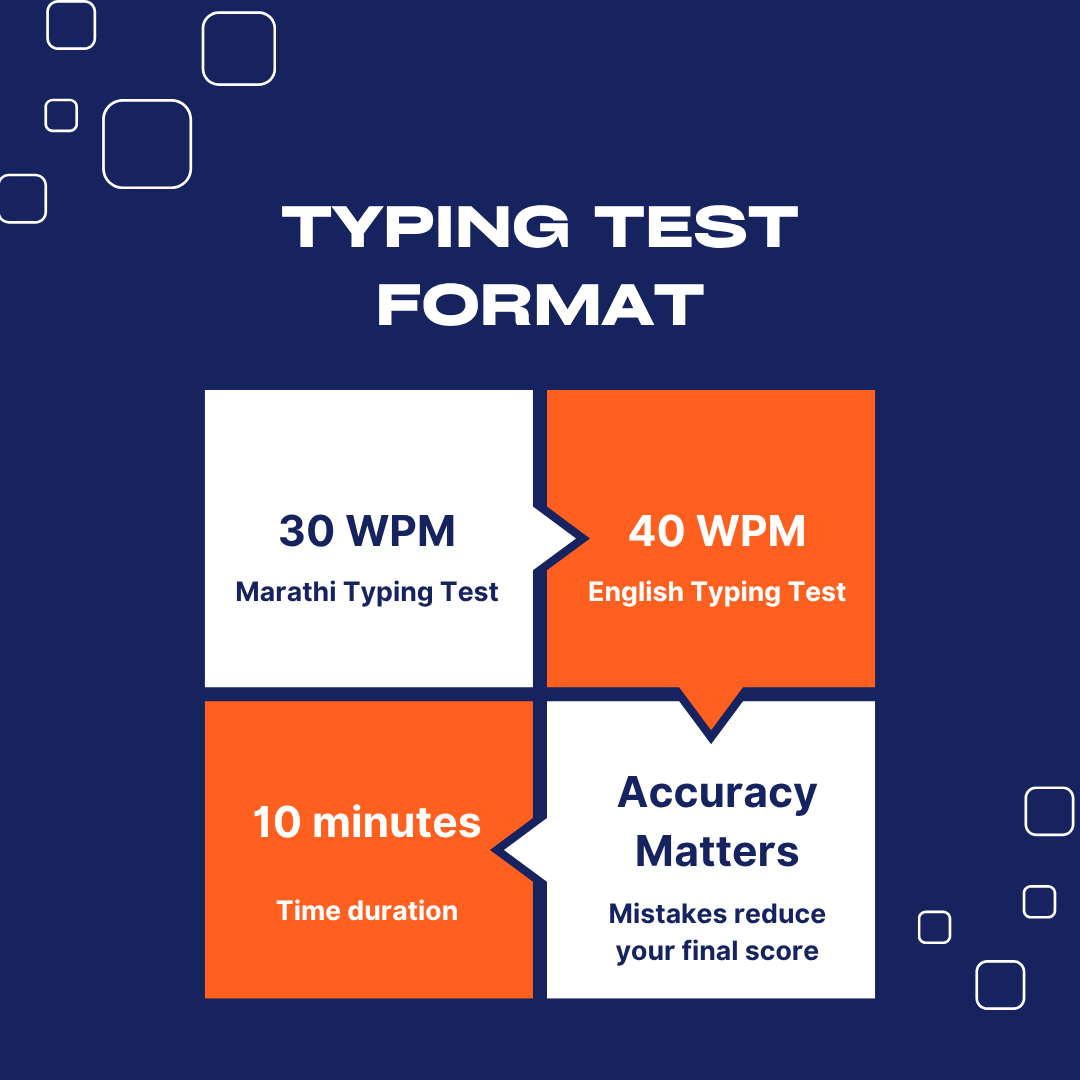 MPSC Typing Test Format